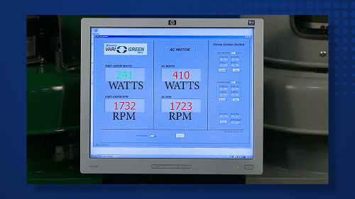 Watt usage of ECM vs. Belt drive motor at 1725 rpm