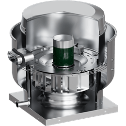 Greenheck’s model CUE and CUBE upblast powered roof ventilators