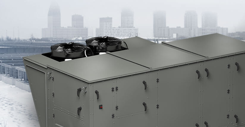 DOAS unit in the winter